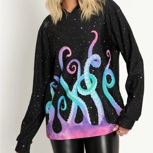 Blackmilk Space Tentacles Hoodie Sweater Medium